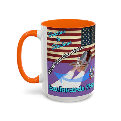 shoot for the stars - Accent Mug (light purple)