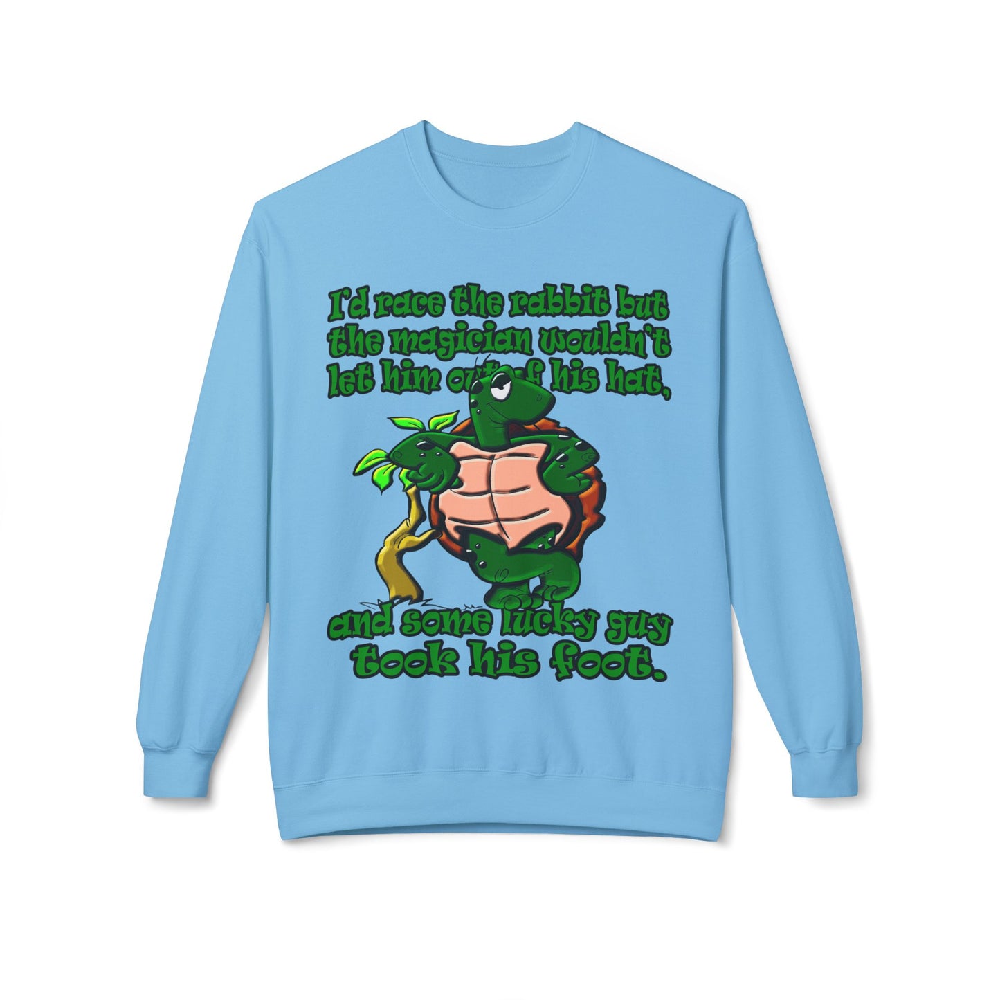 turtle race - Unisex Midweight Softstyle Fleece Crewneck Sweatshirt