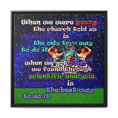 doggystyle - framed canvas art ('snoops' background)
