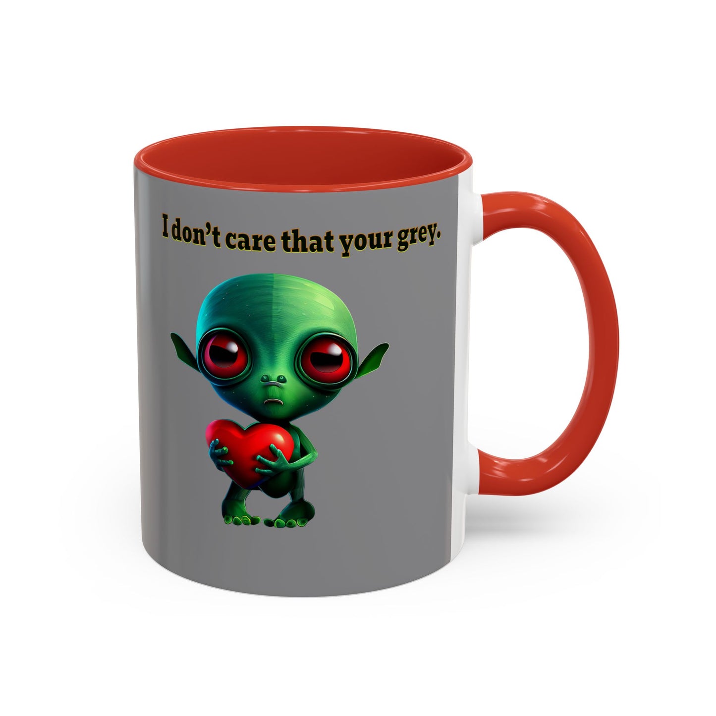 I don't care that your grey - Accent Mug (grey)