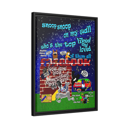snoops - framed canvas art