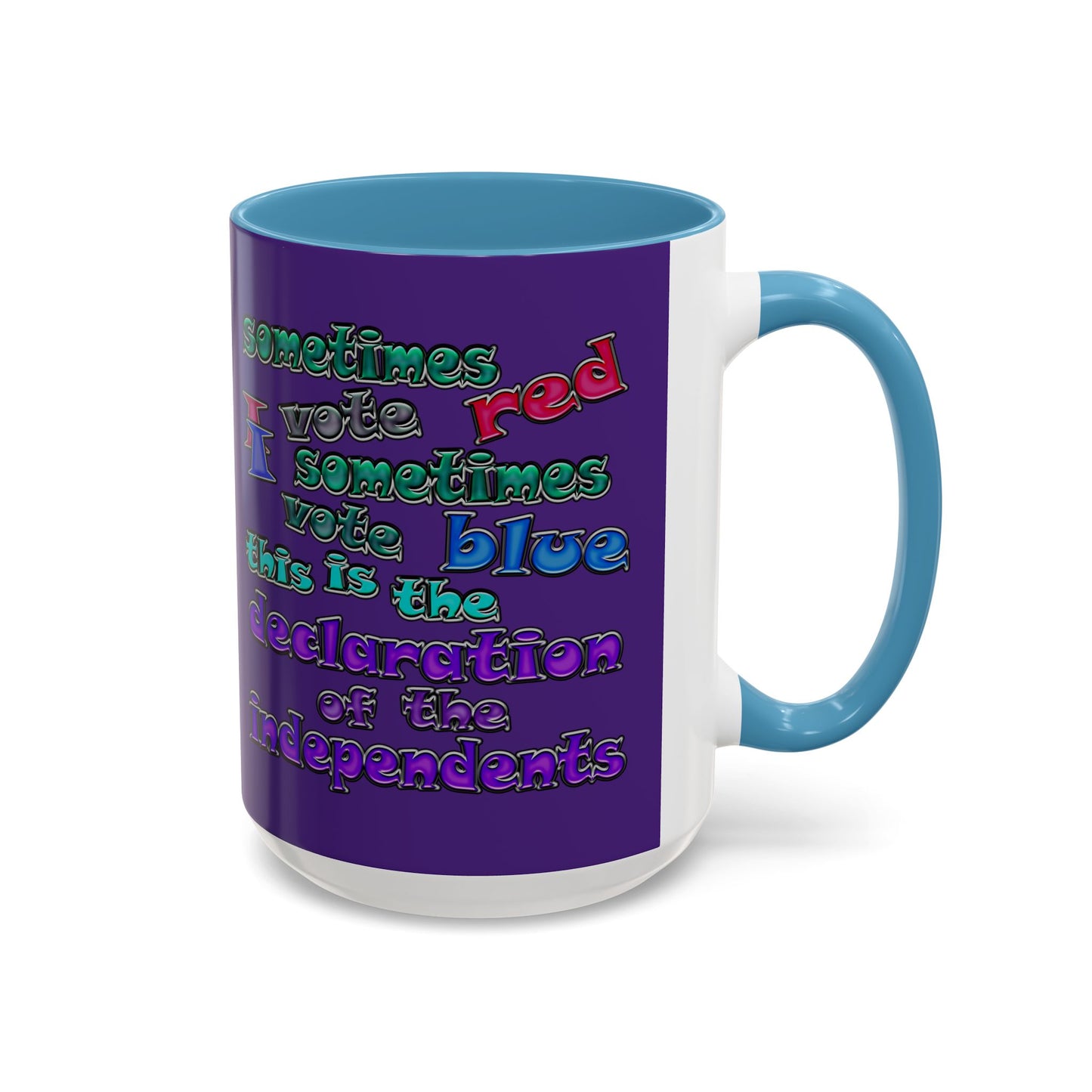 declaration of the independents - Accent Mug (purple)