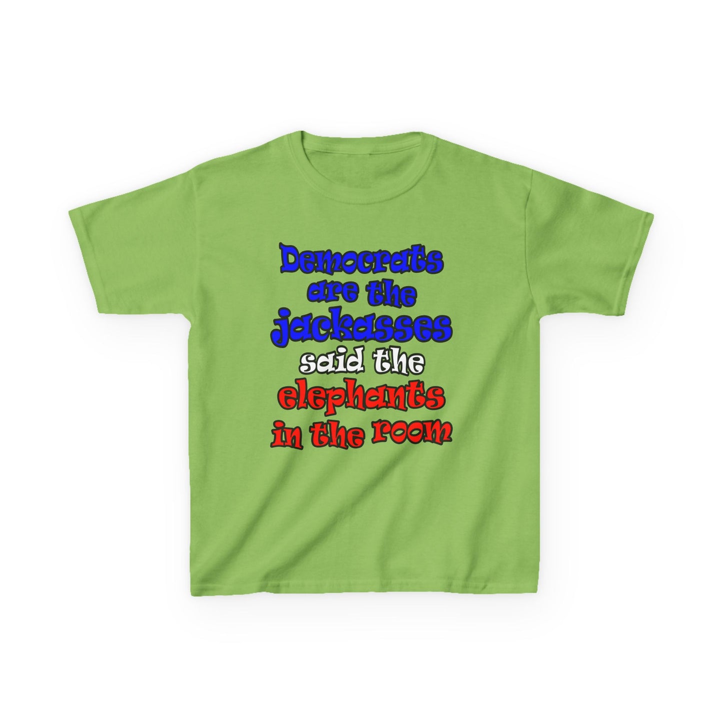 donkeys and elephants - Kids Heavy Cotton™ Tee
