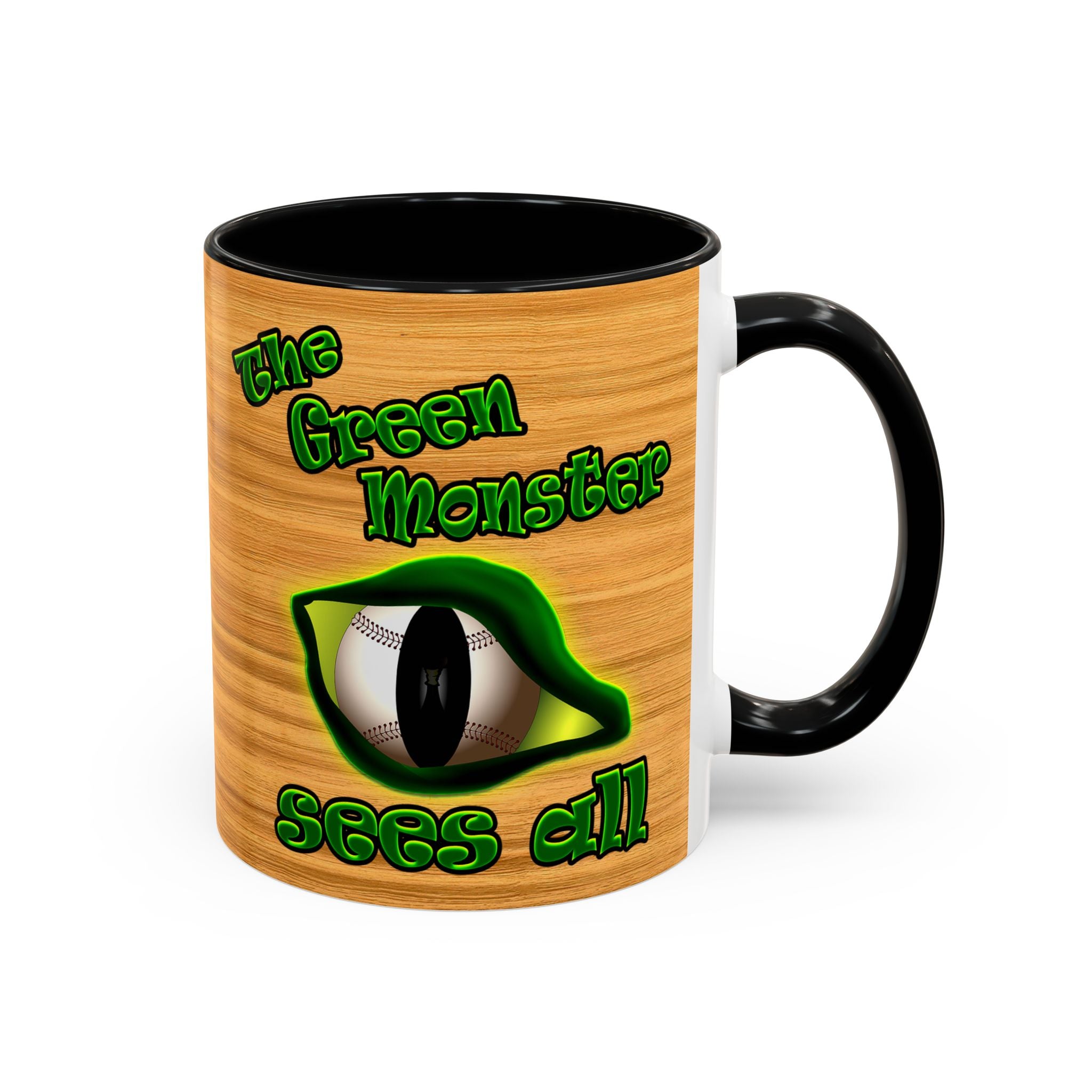 green monster - Accent Mug (butterscotch wood finish)