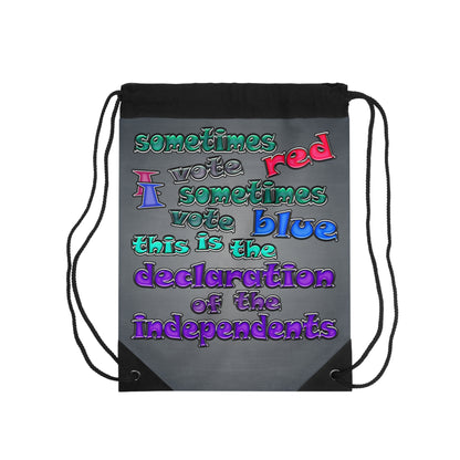 declaration of the independents - Drawstring Bag (grey-light grey)