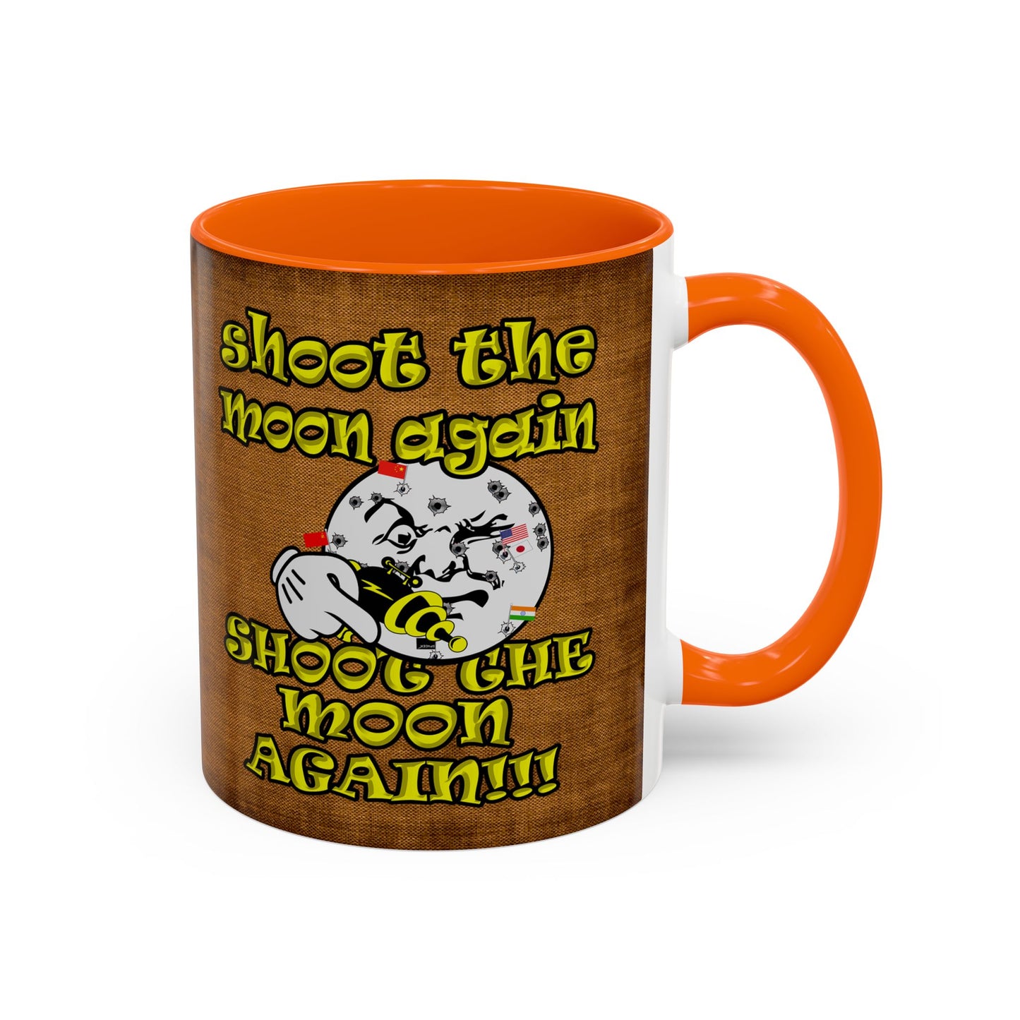 shoot the moon again - Accent Mug (brown papyrus)