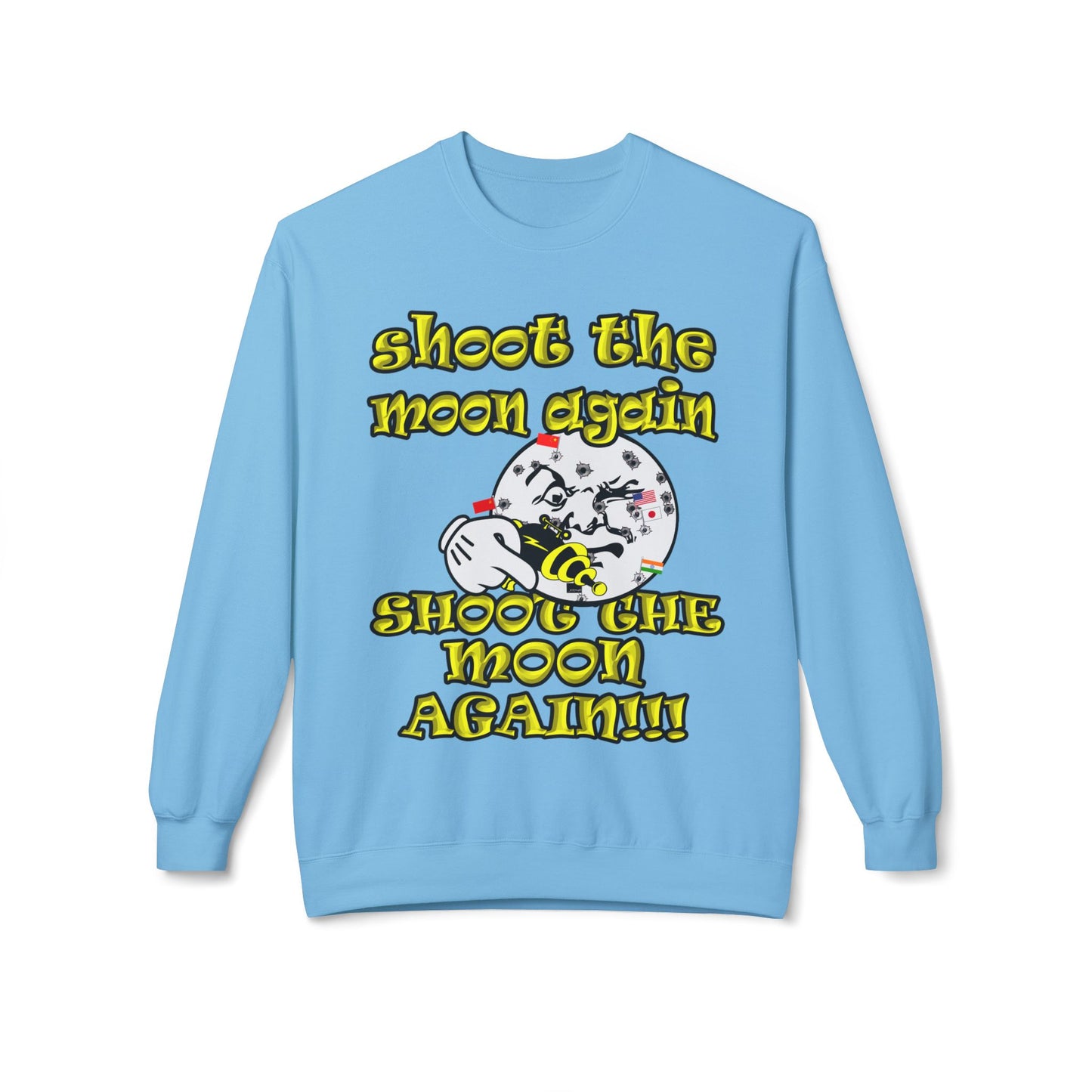 shoot the moon again - Unisex Midweight Softstyle Fleece Crewneck Sweatshirt