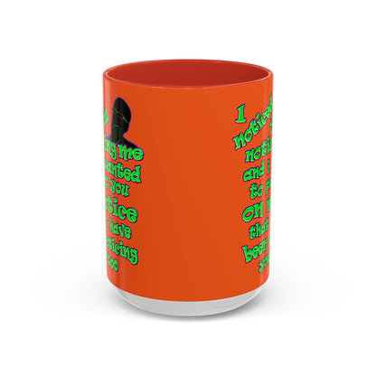 noticed you noticing - Accent Mug (orange)