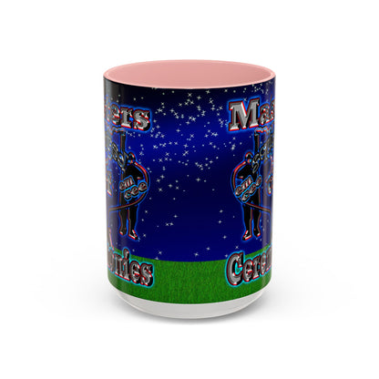 em cee squared - Accent Mug ('snoops' background)