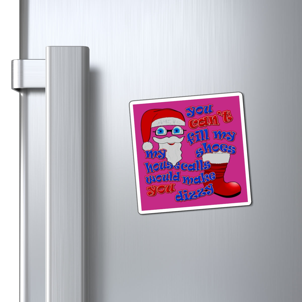 santa's shoes - Magnets - (pink)