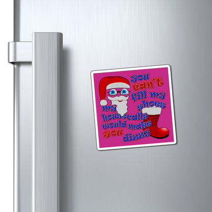 santa's shoes - Magnets - (pink)