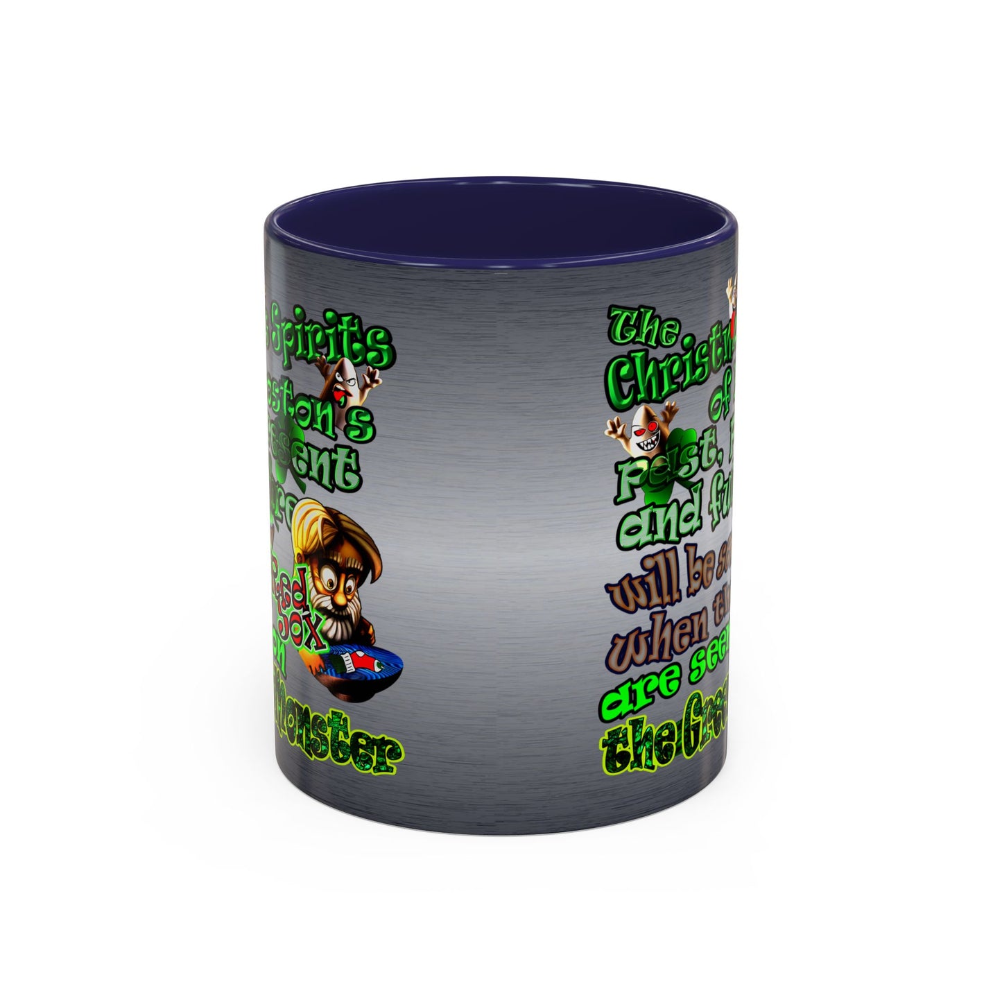 christmas spirits of boston - Accent Mug (brushed nickel)