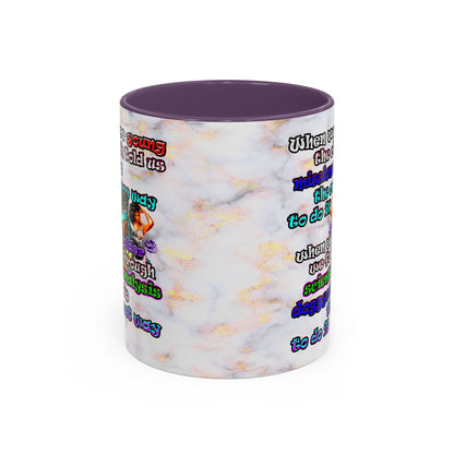 doggystyle - Accent Mug (white marble)