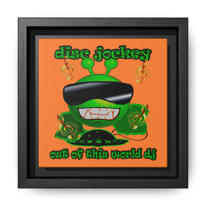 disc jockey - framed canvas art (crusta)