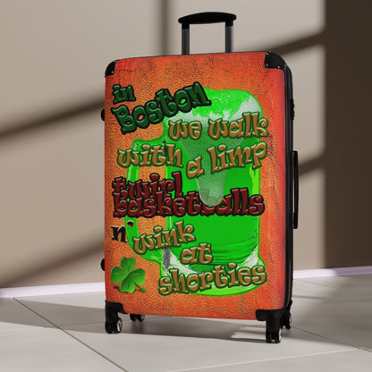celtics logo - Suitcase (burnt orange)