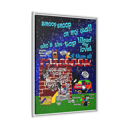snoops - framed canvas art