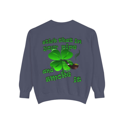 celtics logo - Unisex Garment-Dyed Sweatshirt