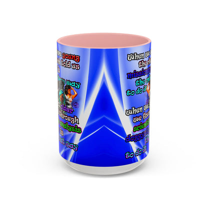 doggystyle - Accent Mug (blue-white wave)