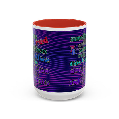 declaration of the independents - Accent Mug (purple wave)