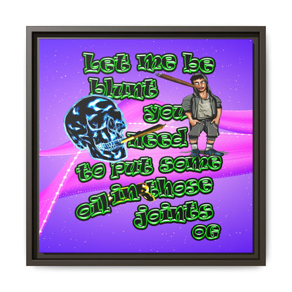 og - framed canvas art (purple-pink wave)