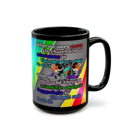doggystyle - Black Mug (rainbow split)