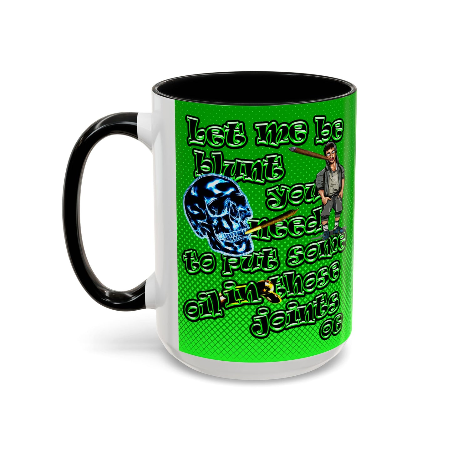 og - Accent Mug (logo green)