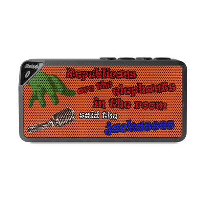 donkeys and elephants - Jabba Bluetooth Speaker (orange)