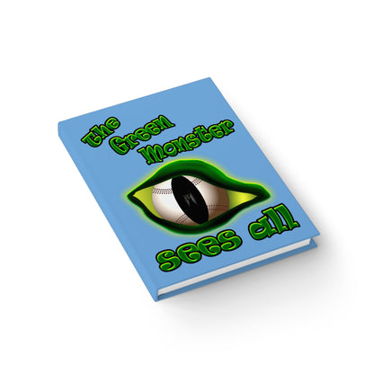 green monster - journal-lined (light blue)