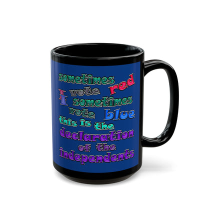 declaration of the independents - Black Mug (dark blue)