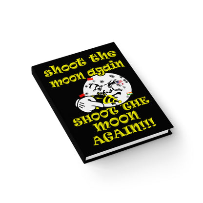 shoot the moon again - journal-blank (black)