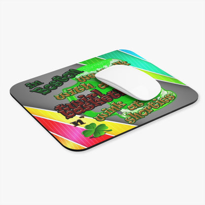 celtics logo - Mouse Pad (Rectangle) (rainbow split)