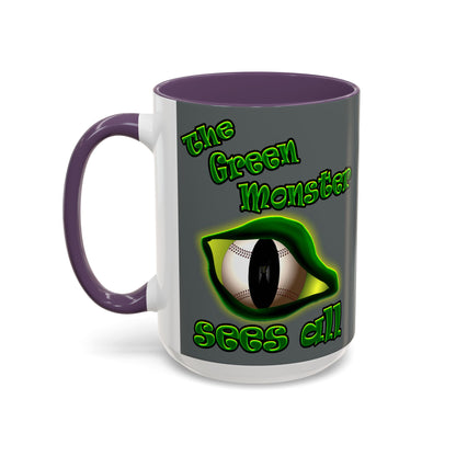 green monster - Accent Mug (dark grey)
