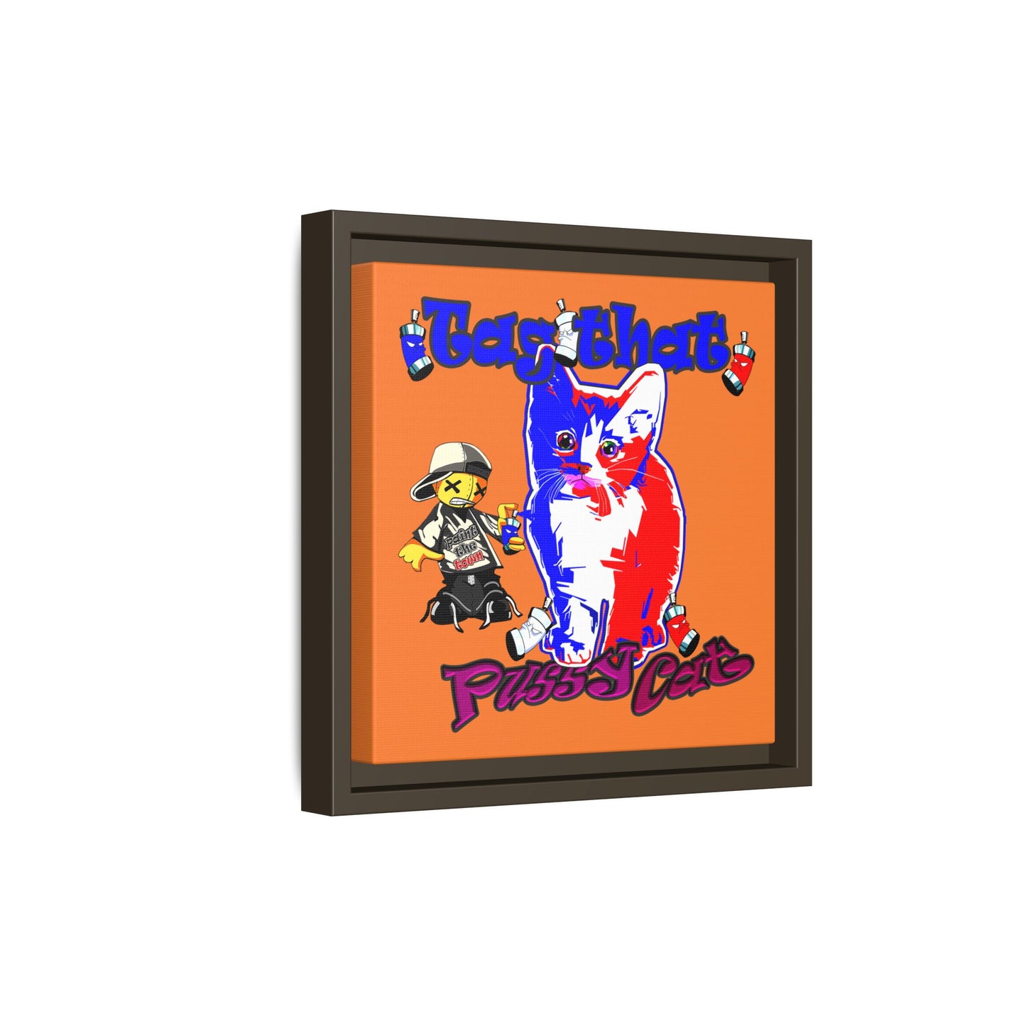 tag that - framed canvas art (crusta)