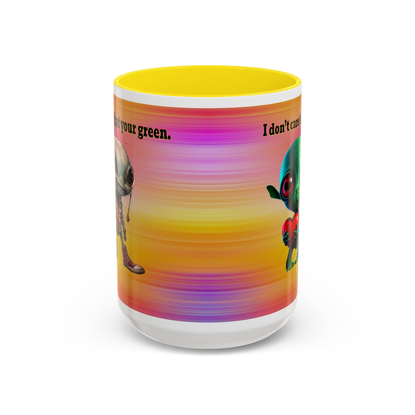I don't care that your grey - Accent Mug (color blur)