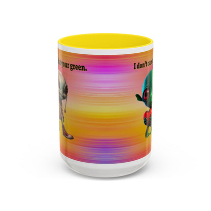 I don't care that your grey - Accent Mug (color blur)