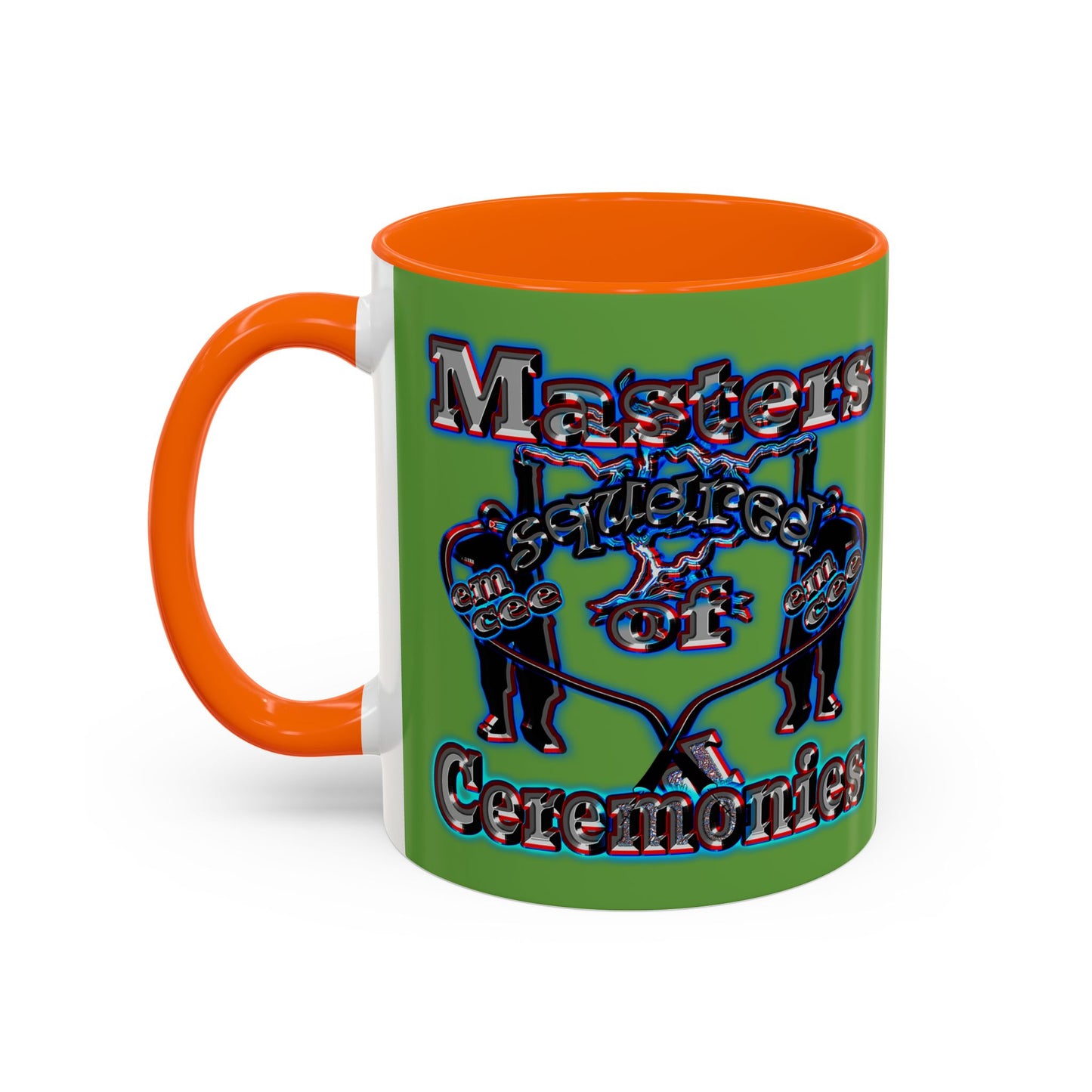 em cee squared - Accent Mug (green)