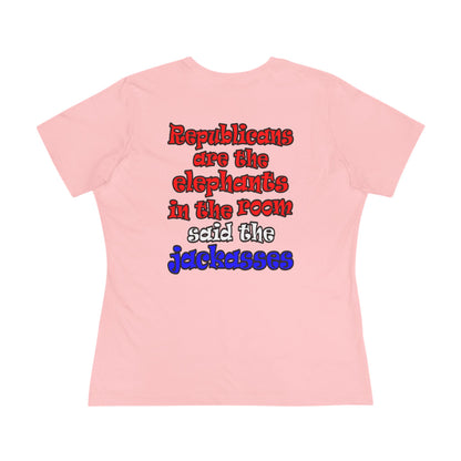 donkeys and elephants - Women's Premium Tee
