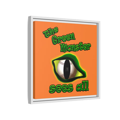 green monster - framed canvas art (crusta)
