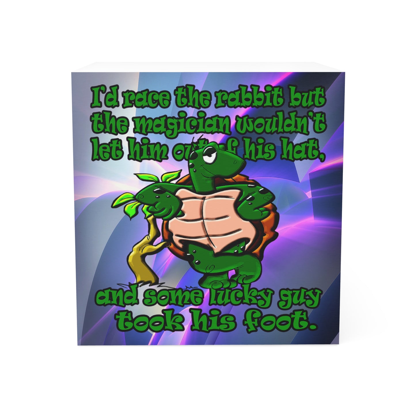 turtle race - note cube (grey-pink wave)