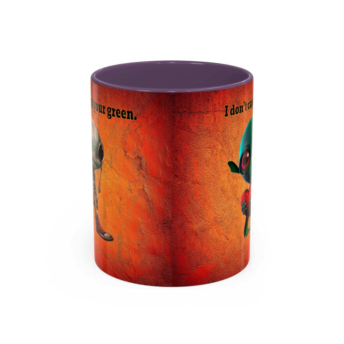I don't care that your grey - Accent Mug (burnt orange)