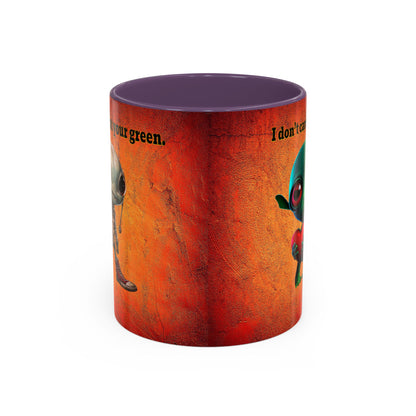 I don't care that your grey - Accent Mug (burnt orange)