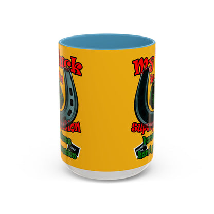 my luck - Accent Mug (yellow)