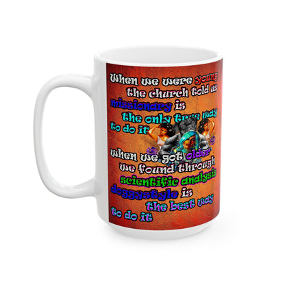 doggystyle - White Mug (burnt orange)