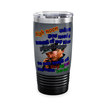high noon - Ringneck Tumbler, 20oz (grey-light grey)