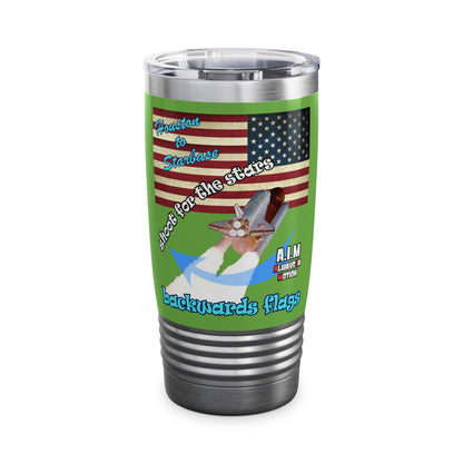 shoot for the stars - Ringneck Tumbler, 20oz (green)