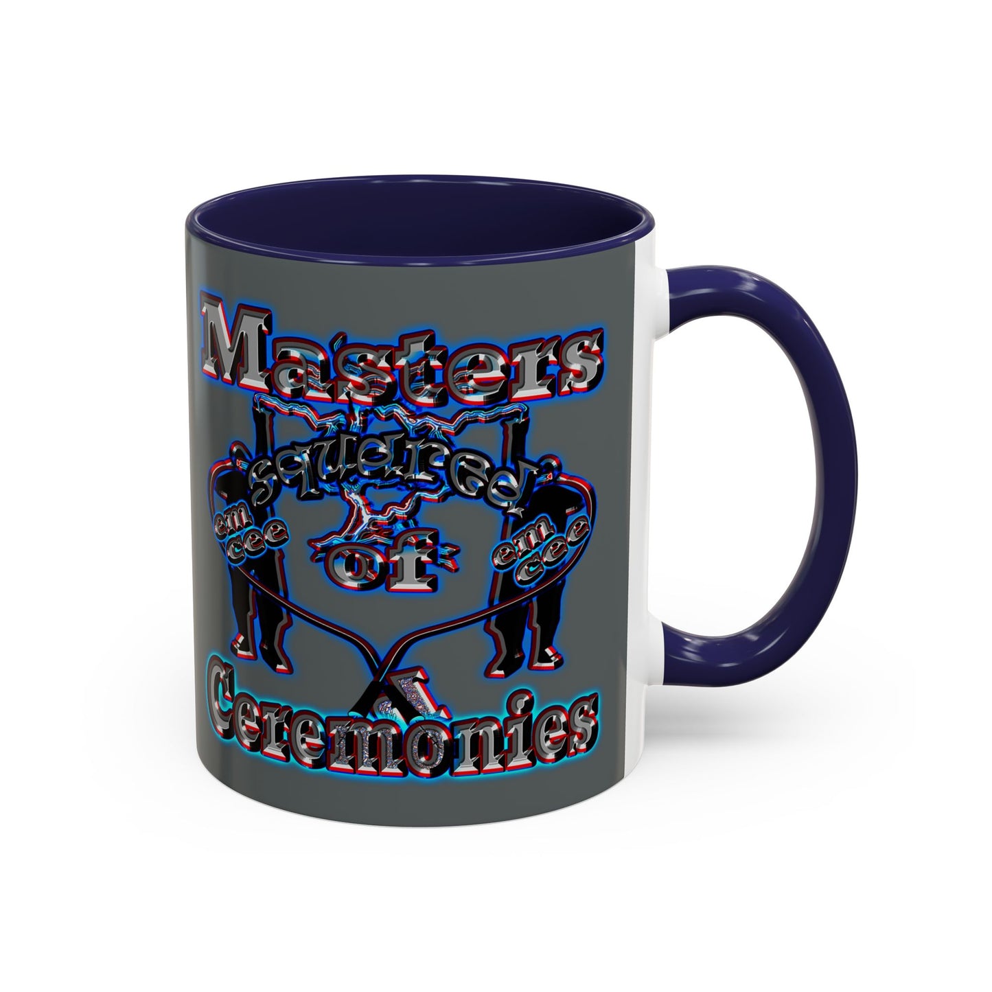 em cee squared - Accent Mug (dark grey)