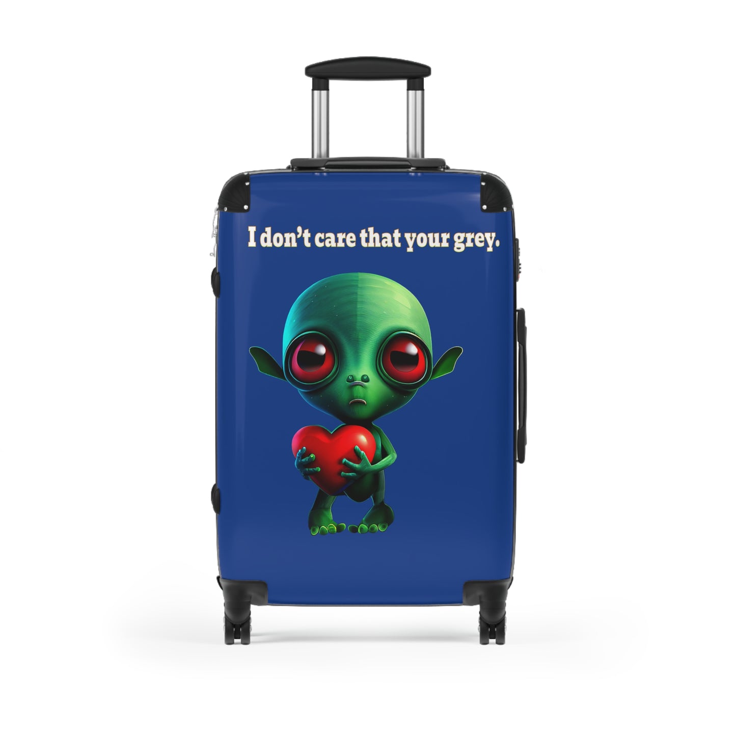 I don't care that your grey - Suitcase (dark blue)
