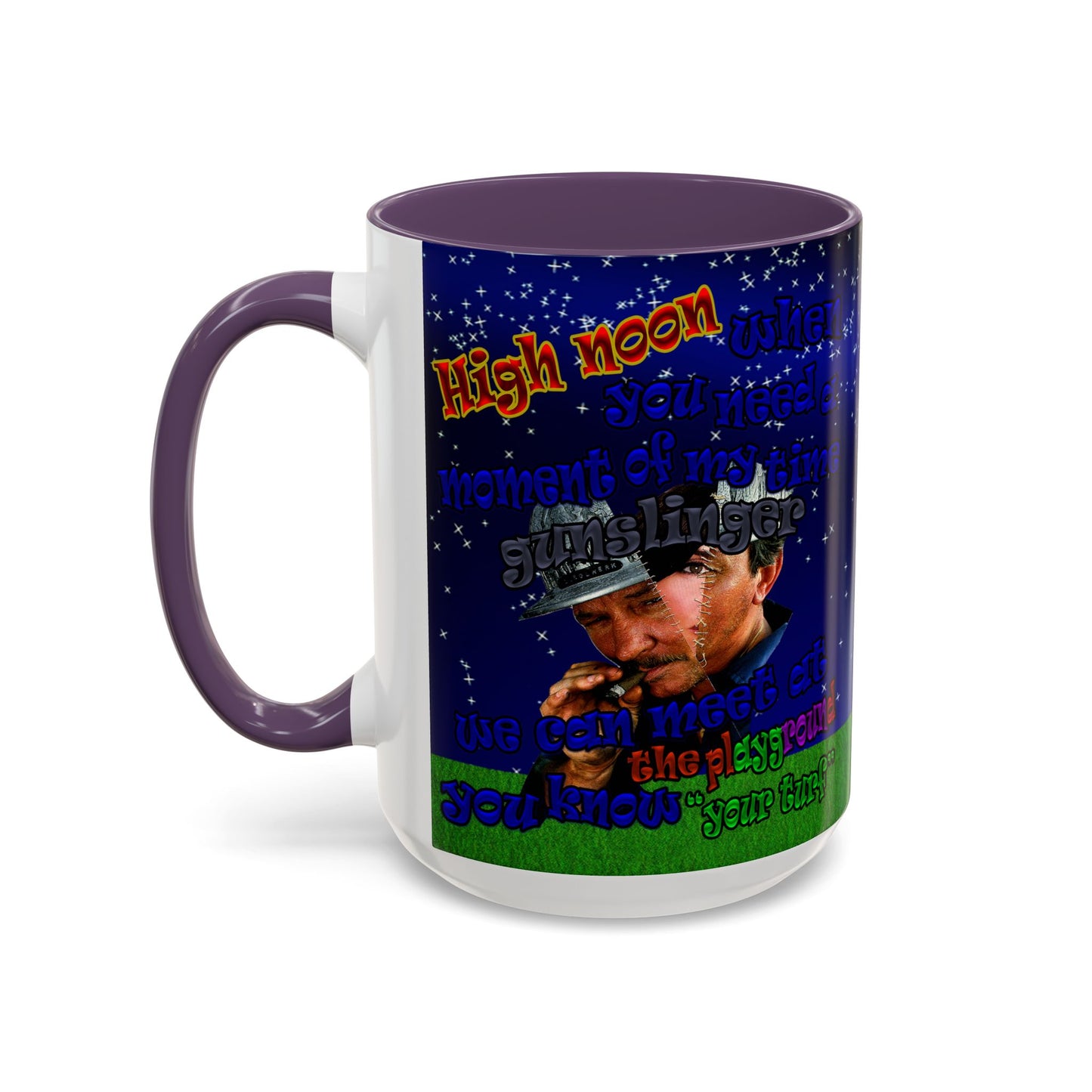 high noon - Accent Mug ('snoops' background)