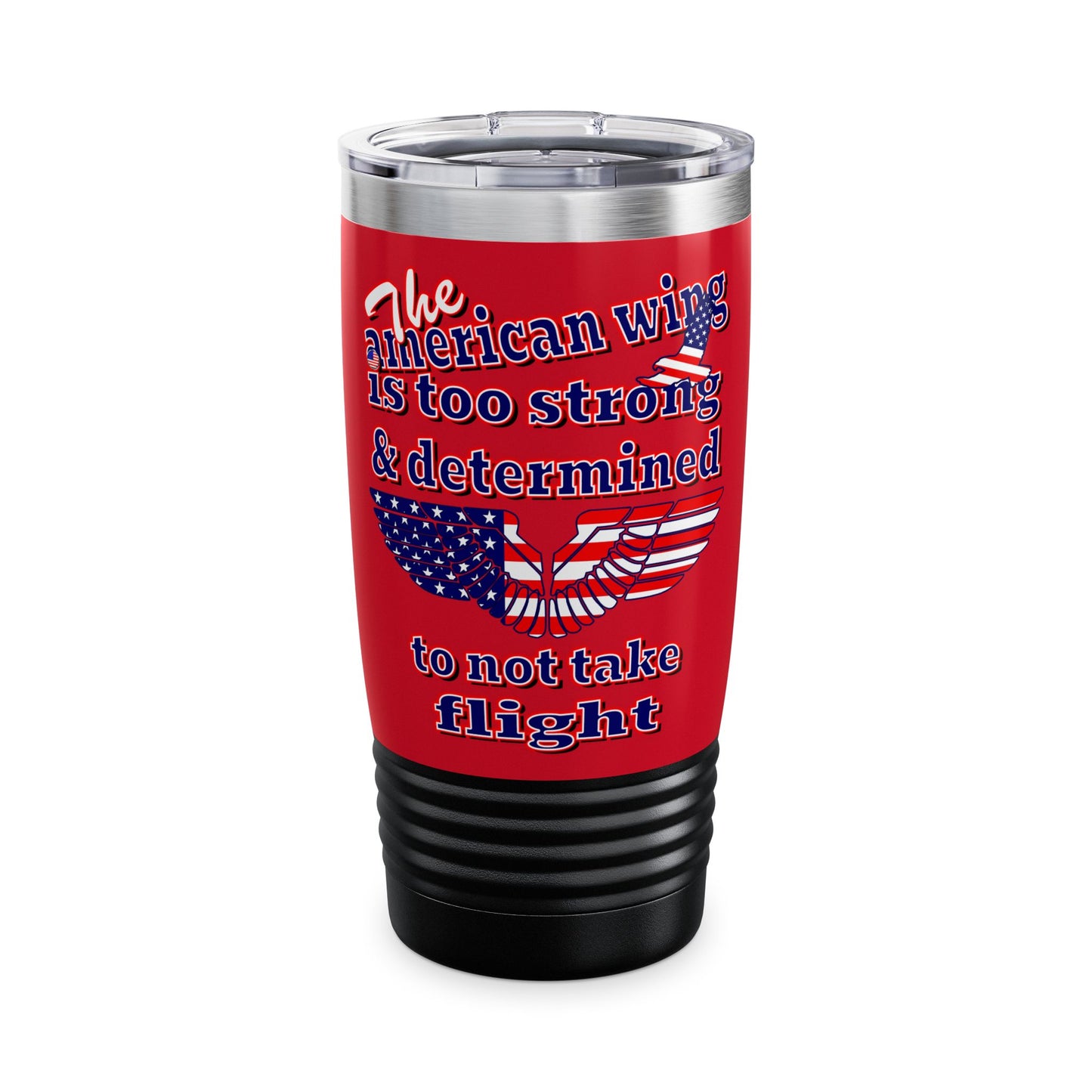 american wing - Ringneck Tumbler, 20oz (dark red)