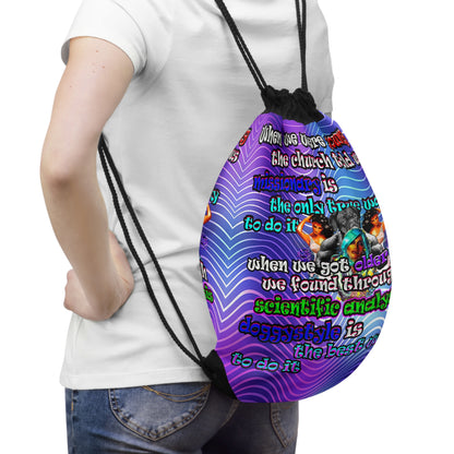 doggystyle - Drawstring Bag (purple wave)